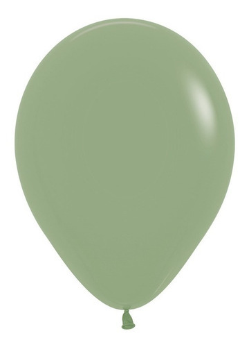 Balão Látex R12 Cor Eucalipto - Sempertex 1 Pacote