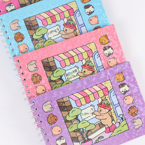 Set De Cuadernos De Bocetos De Tapa Dura De Dibujos Animados