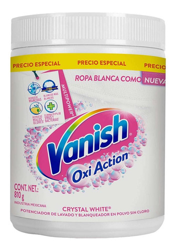 Quitamanchas en Polvo Vanish Blanco 810g