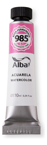 Acuarela Profesiona Alba Pomo 10ml Grupo 1 Color Rosa Permanente - 985