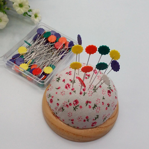 50 Pcs Acessórios De Costura Patchwork Pinos Flor Pino De Co