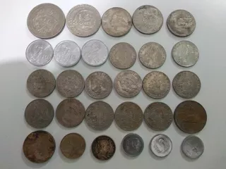 Lote Monedas Y Billetes Viejos De Mexico