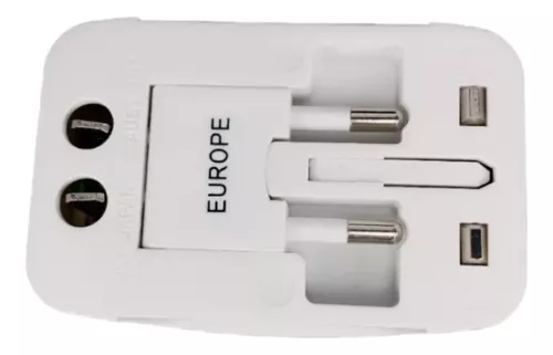 Adaptador Enchufe Universal Viajero Viaje Turismo 110v 220v