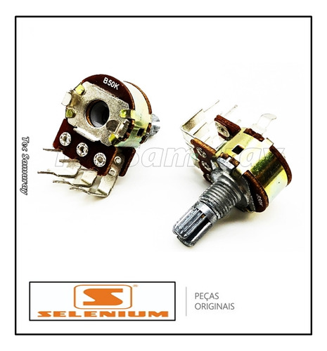 2 Kit Potenciometro Caixa Ativa Selenium Spm 1502