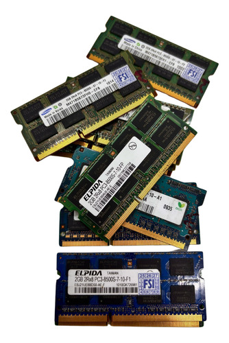 Pack Com 10 Memorias Ram 2gb Pc3 8500s - Marcas Variadas (Usado)