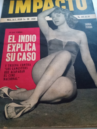 Revista Antigua 1959 Impacto Indio Fernández Entrevista