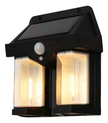 Aplique Lámpara Solar De Pared Sensor De Movimiento Sl-228