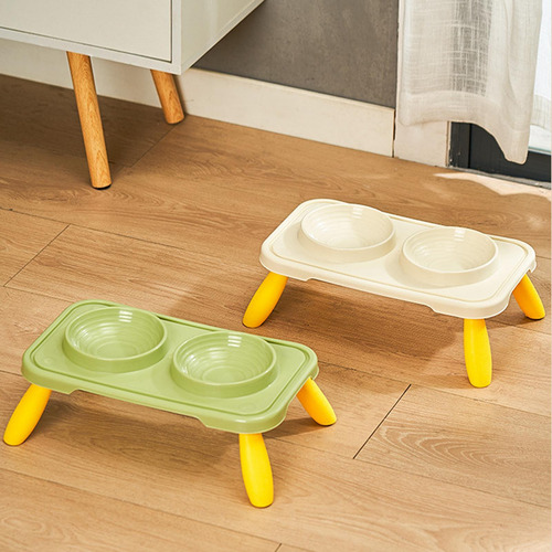 Cuencos Para Perros Dobles Cuencos Para Agua Verde Amarillo