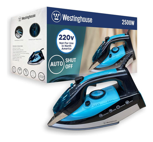 Plancha Westinghouse De 220 V, 2500 Vatios Con Vapor Y Apaga