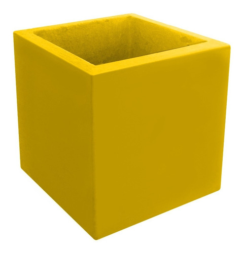 Macetero De Cemento Cubo 40x40x40 A Color / Deco Hogar