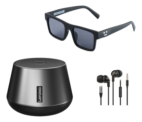 Parlante Bluetooth Lenovo K3 Pro +lentes +audifono De Regalo