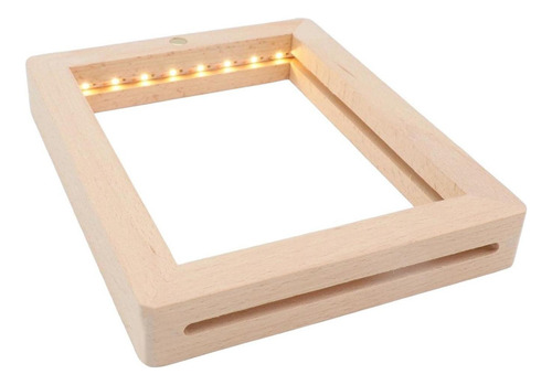 Para Marco De Fotos De Madera Marco De Fotos Led Luz De