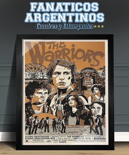 Cuadros The Warriors Los Guerreros 8 Modelos 30x40 Cm Negro