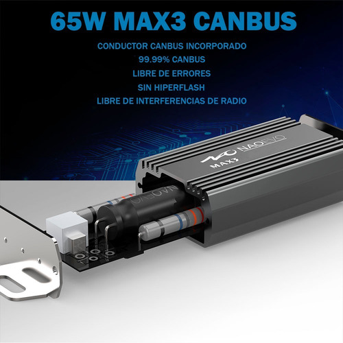 Focos Led Naoevo Max3 Canbus 9006 Mayor Iluminación Autos