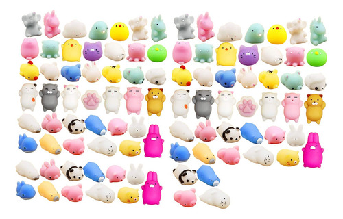 100 Piezas De Juguetes Blandos Antiestrés En Miniatura