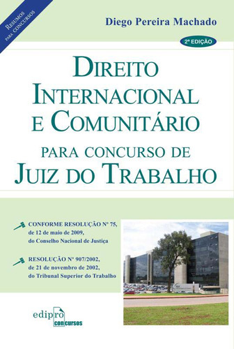 Libro Direito Internacional E Comunitario Para Concursso De