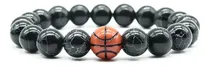 Comprar Pulseras Hombre Mujer Basketball Piedra Howlita Negro