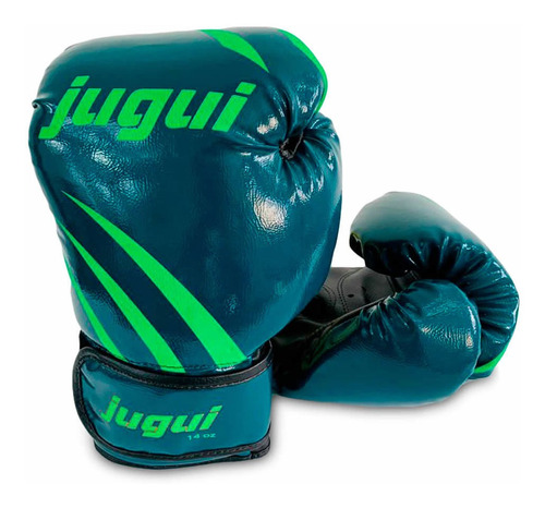 Luva De Boxe Muay Thai Garras - Verde - Jugui