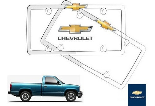 Par Porta Placas Chevrolet C1500 1994 A 1998 Original