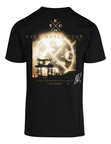 Playeras Kygo World Tour Part Two Mexico 2025 Doble Impresi