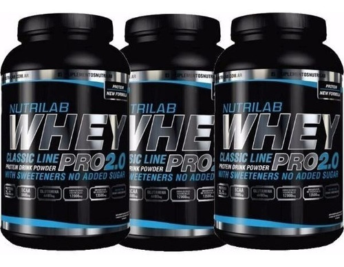 Nutrilab Proteinas Whey Pro 2.0  Promo X  3 Unidades