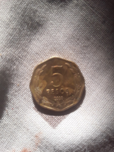 Moneda De Chile 5pesos ,año 2000