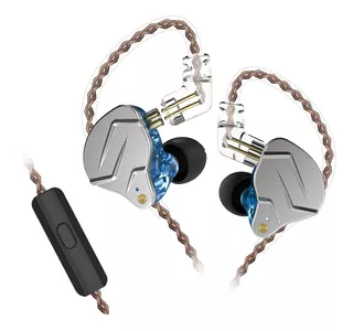 Audífonos in-ear gamer KZ Auriculares con cable ZSN Pro with mic KZ ZSN Pro violeta