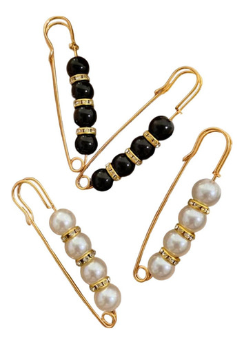 A A 3 Elegante Juego De Broches De Perlas For 3 Piezas