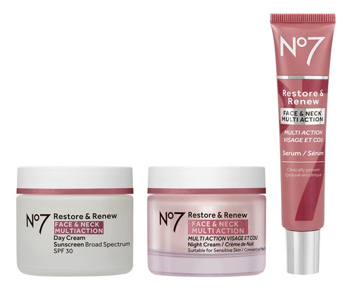 No7 restaurar & Renew Face & Cuello Multi Accion Skincare Si