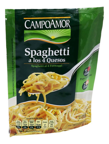 Spaghetti Instantáneo A Los 4 Quesos Campo Amor 160 G