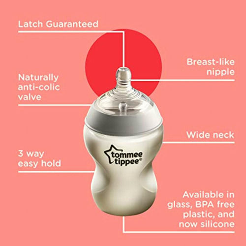 Tommee Tippee Closer To Nature biberon Anti-colicos, Libre
