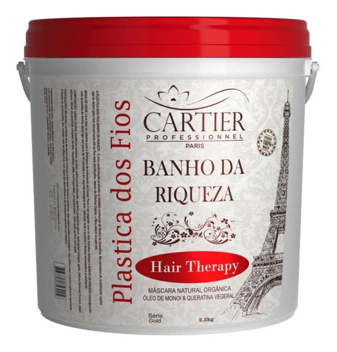 Plástica Dos Fios Banho Da Riqueza 2,2kg Da Cartier Paris