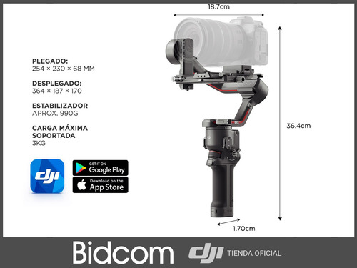 Imagen 7 de 10 de Estabilizador De Cámara Ronin Dji Rs3 Profesional Gimbal