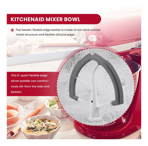 Batidor Flex Edge Para Accesorios De Batidora Kitchen Aid, A