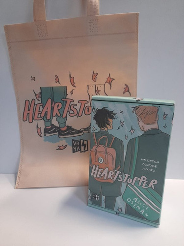 Box Pack Libros Heartstopper 1 2 3 4 Caja + Bolso Original
