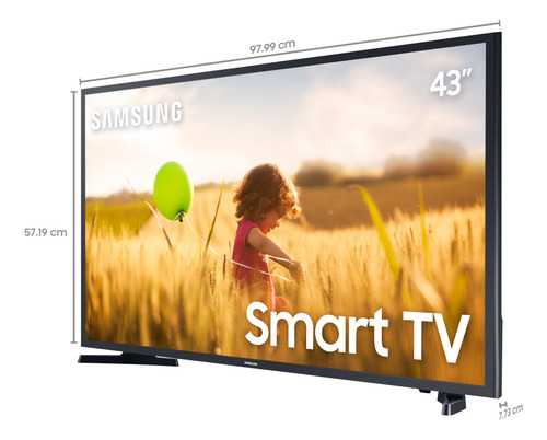 Smart Tv Samsung Un43t5300 43 Led Full Hd Preto