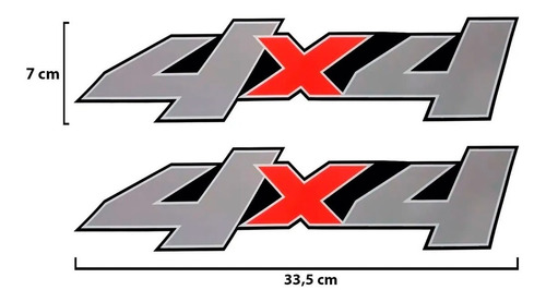 Imagem 1 de 1 de Kit Adesivo Lateral 4x4 Ford Ranger 2005 2006 2007 2008 2009
