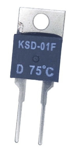 Termostato Sensor De Temp Ksd-01f 75°c  1.5a  Normal Cerrado
