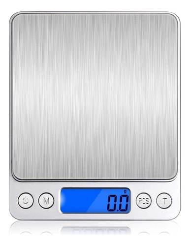 Balanza Digital Gramos Precision Mini Electronica Cocina 3kg Color Gris