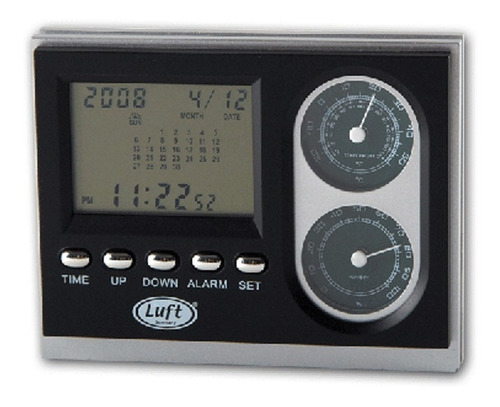 Reloj Digital Termometro Higrometro Alarma Calendario Luft
