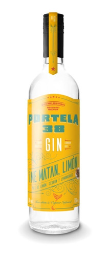 Nuevo! Gin Limon Portela 38 750ml Artesanal Premium 38% Vol