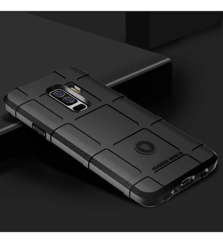 Funda Suave Silicona Tpu Uso Rudo Para Galaxy S9 Plus+mica Negro Samsung Galaxy S9+/s9 Plus