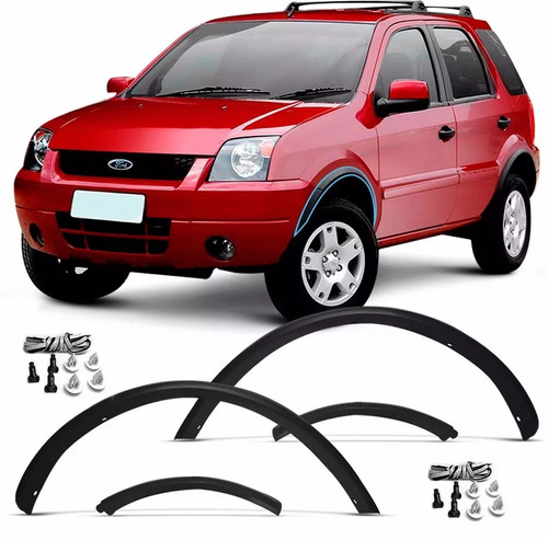 Moldura Paralama Ecosport 2002 A 2012 Dianteira Kit 2 Lados