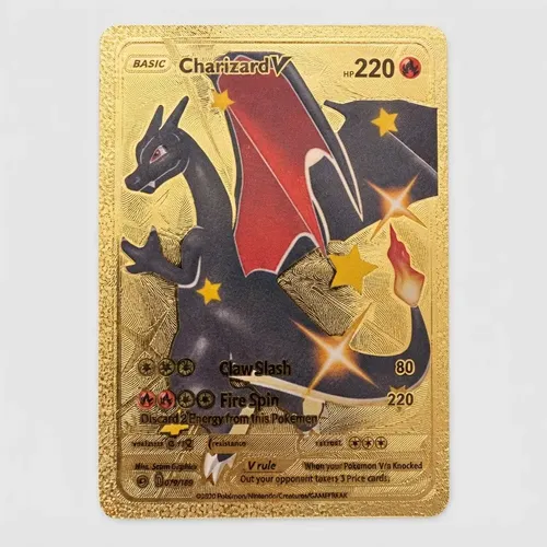 Charizard VMAX ゴールド リザードンvmax Card Charizard Vmax Pokemon Card Gold Ouro | Parcelamento sem juros