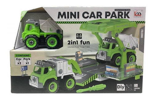 Diy Mini Construccion Verde Set 2 Vehiculos Ploppy 497102