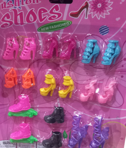 Set De Zapatos Para Las Barbie De Tus Princesas