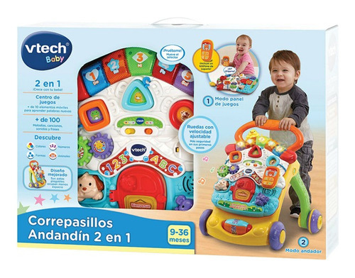 Vtech Correpasillos Andador Andandín 2 En 1 Color Rojo