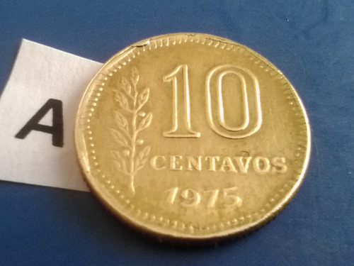 10 Centavos Moneda De 1975 Con Errores De La Argentina