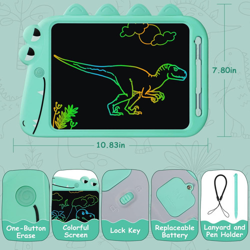 Tableta De Escritura Lcd Para Niños, Diseño De 10 Colores