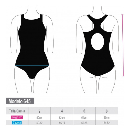 Traje De Baño Básico De Niña Fucsia